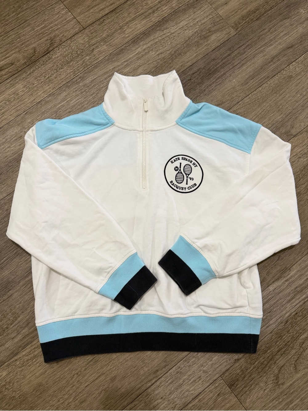 Kate Spade NY Raquet Club 1/4 zip size medium